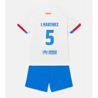 Barcelona Inigo Martinez #5 Vonkajší Detský futbalový dres 2023-24 Krátky Rukáv (+ trenírky)